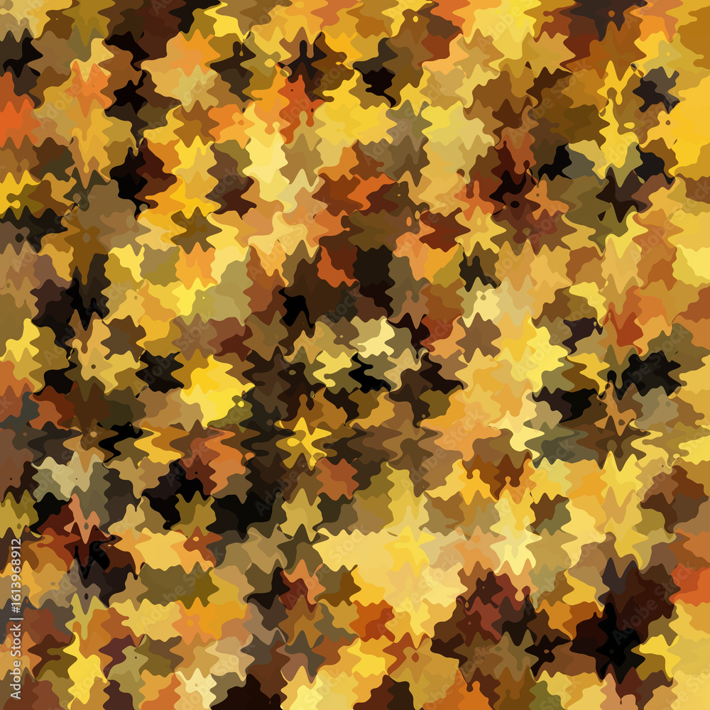 Fototapeta premium Colorful splashed abstract background. Splash effect and camouflage. Splattered backdrop.