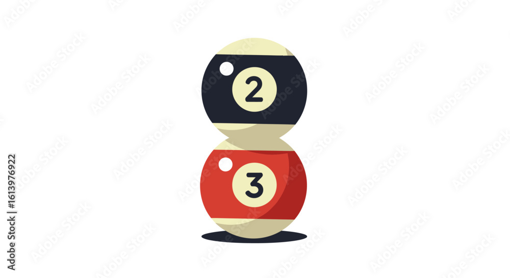 Obraz premium Billiard Ball Collection with Various Numbers