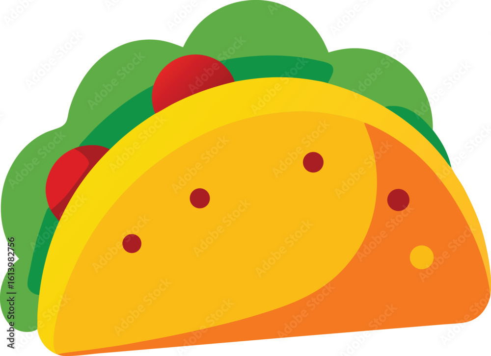taco vector illustration on transparent background taco vector illustration on transparent background
