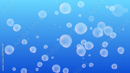 シンプルな泡の背景_16:9/4Kサイズ