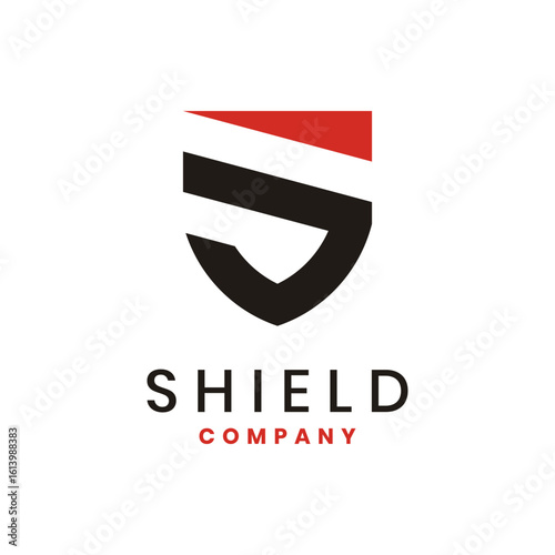 Shield letter s logo design with modern elements