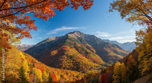 Autumn mountain landscape