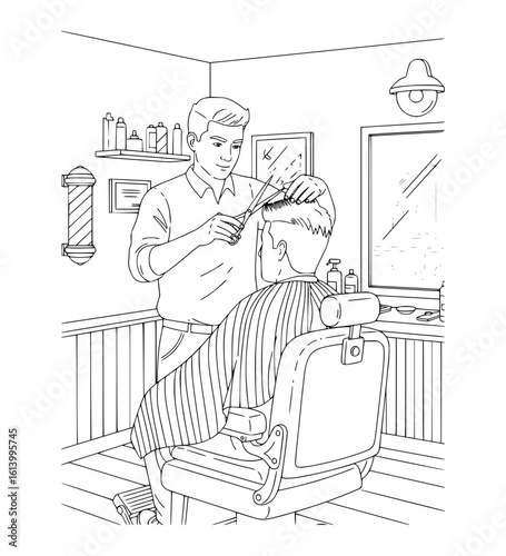 Barber Shop Scene