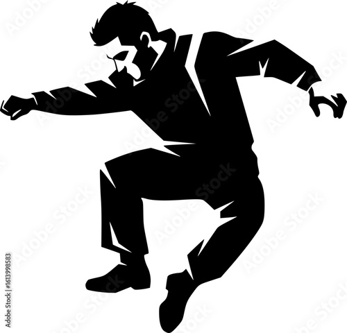 Stuntman Shape in action vector
