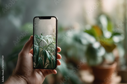 smartphone scanner app for plant care overlays watering and maintenance tips directly on plant images
