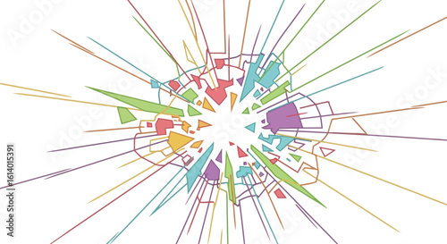 abstract background made of colorful splashes