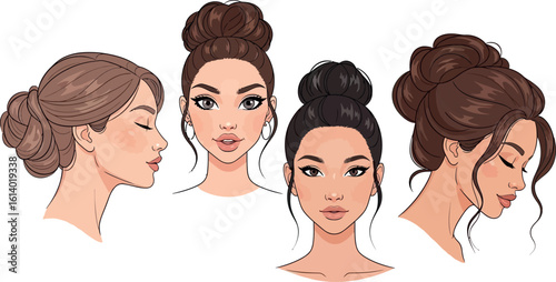 Explore trendy bun hairstyles for women: easy updo tutorials and style ideas