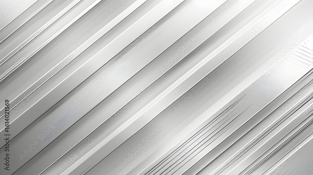 Fototapeta premium Abstract Metal Stripes Grey White Background