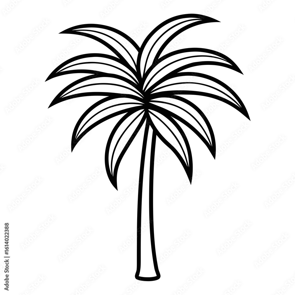Obraz premium palm tree vector