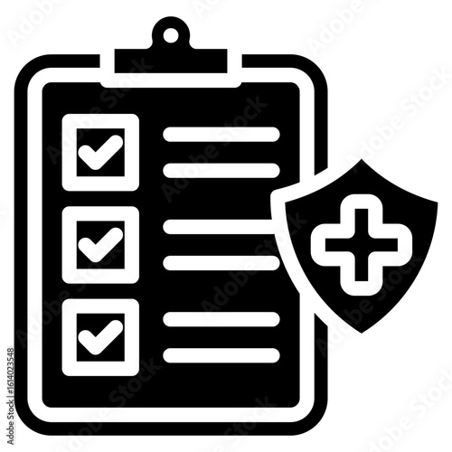 Insurance Plan glyph icon