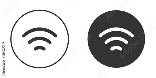 Wifi icon illustration. Pixel vector graphics - Vector.