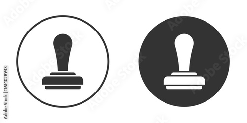 Stamp icon illustration. Pixel vector graphics - Vector.