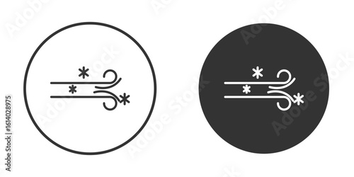 Snow blowing icon illustration. Pixel vector graphics - Vector.
