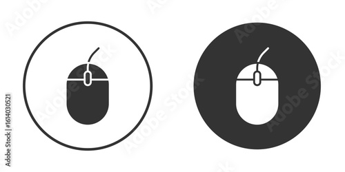 Mouse icon illustration. Pixel vector graphics - Vector.