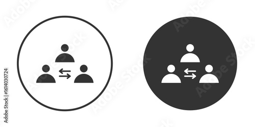 Mediator icon illustration. Pixel vector graphics - Vector.