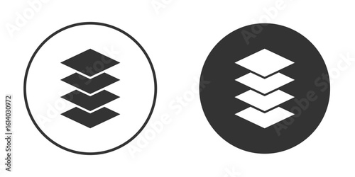 Layers icon illustration. Pixel vector graphics - Vector.