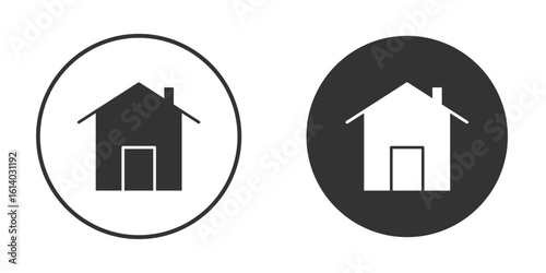 Home icon illustration. Pixel vector graphics - Vector.