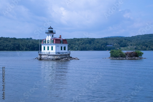 Small Lighthouse  on Hudson River, near Kington NY