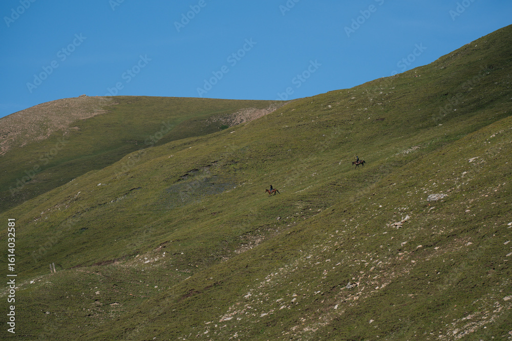 Fototapeta premium mountain landscape with blue sky