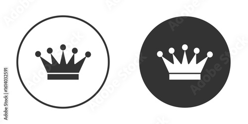 Crown icon illustration. Pixel vector graphics - Vector.