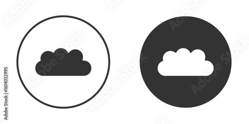 Cloud icon illustration. Pixel vector graphics - Vector.