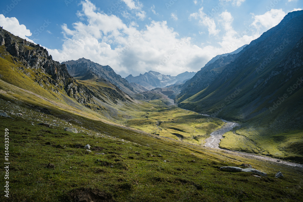 high mountain landscape high mountain landscape