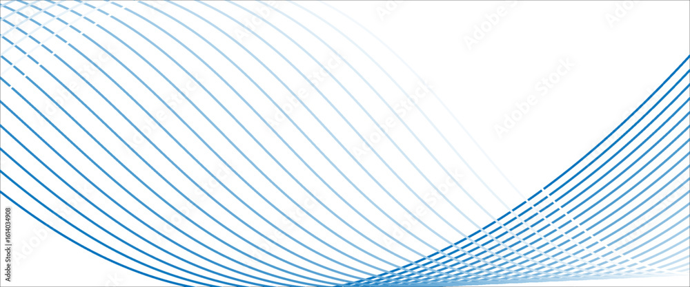 Naklejka premium Dynamic sound wave isolated on white background. Musical particle pulsing. Blue energy flow concept. 3D rendering. modern illustration