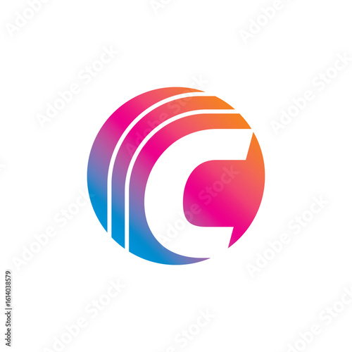 Initial letter C Electronic Store Logo Design