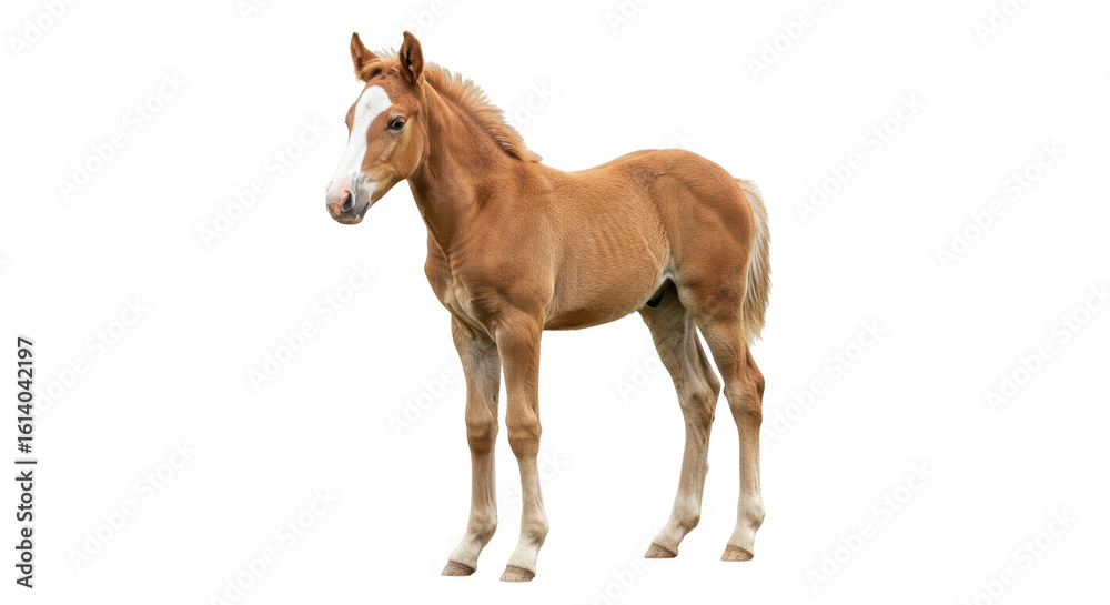Obraz premium Isolated Foal