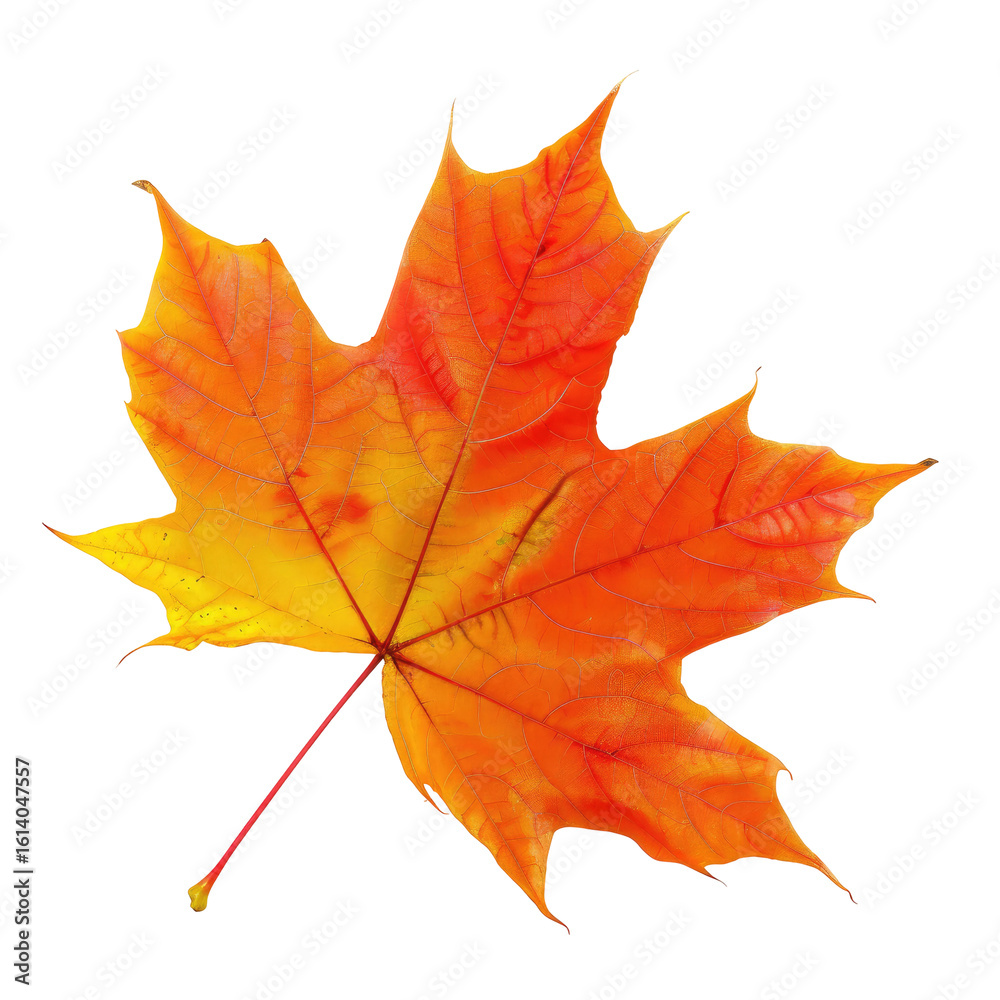 Obraz premium Vibrant autumn maple leaf (13)