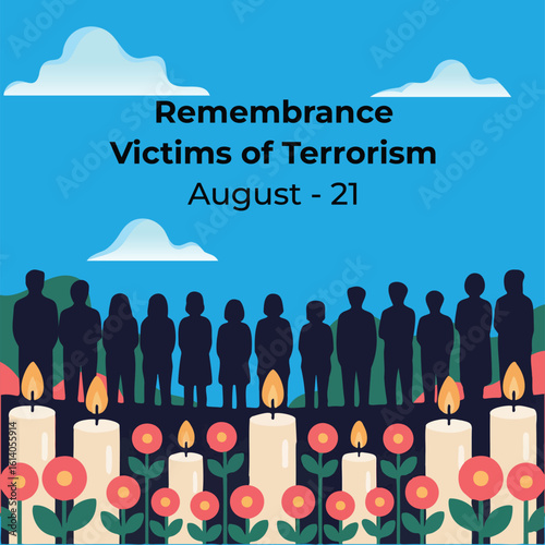 International Day of Remembrance and Tribute to the Victims of Terrorism – August 21 Illustration