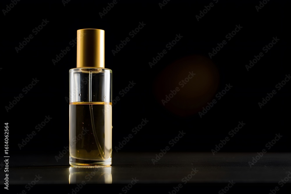 Naklejka premium Minimalist Perfume Plastic Bottle Mockup Gradient Background