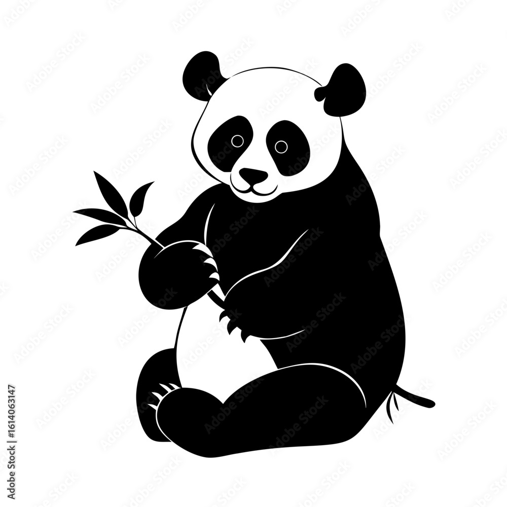 Obraz premium minimal panda