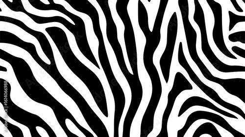 High-Resolution Zebra Skin Vector Pattern – Realistic Animal Stripe Texture
