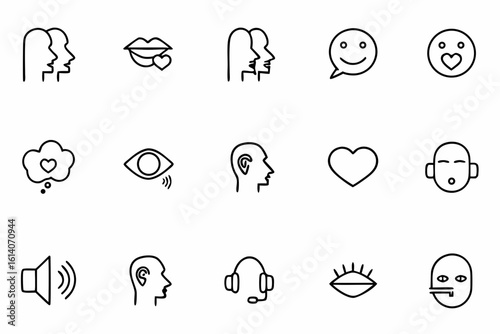 An abstract and expressive single-line bundle themed around emotional and verbal exchange. Great for emotional intelligence tools, coaching services, and connection-driven design.