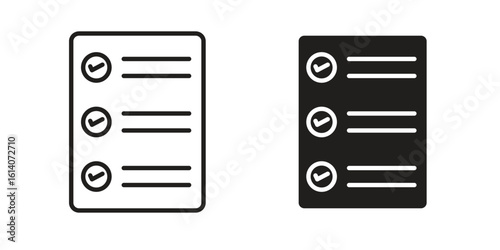 Quota icon in a black stroke vector design and flat solid version on white background
