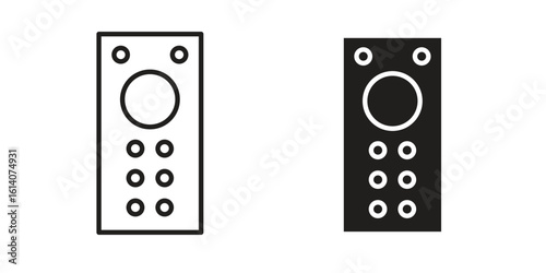 Intercom icon in a black stroke vector design and flat solid version on white background