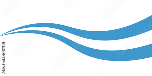 Abstract Guatemala flag with wavy ribbon design for patriotic and national celebration.