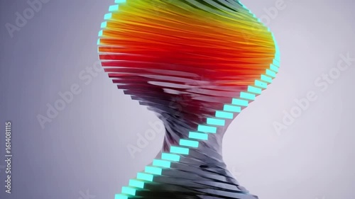 A mesmerizing abstract spiral shape with vibrant colors creating a dynamic and modern design