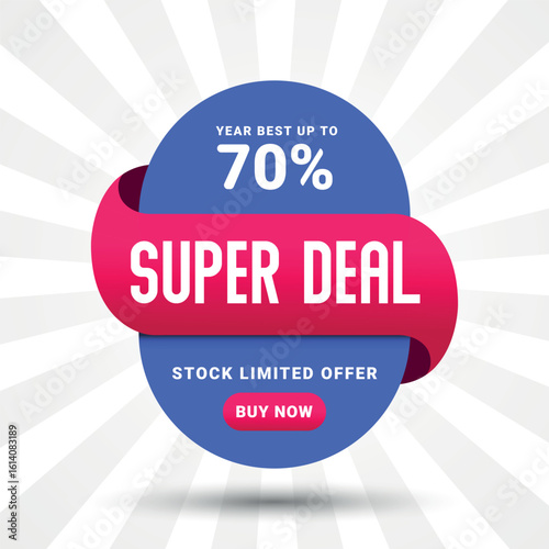 Super Deal Offer Banner with up to 70 Discount