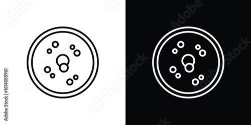 Leukemia icon. Simple flat symbol. Perfect Black outline pictogram illustration