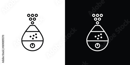Humidifier icon. Simple flat symbol. Perfect Black outline pictogram illustration