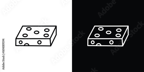 Halva icon. Simple flat symbol. Perfect Black outline pictogram illustration