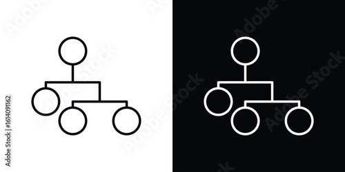 Consolidation icon. Simple flat symbol. Perfect Black outline pictogram illustration