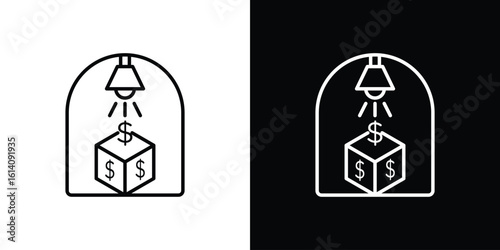Business incubator icon. Simple flat symbol. Perfect Black outline pictogram illustration