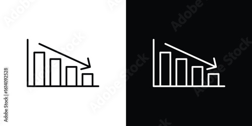 Attrition icon. Simple flat symbol. Perfect Black outline pictogram illustration