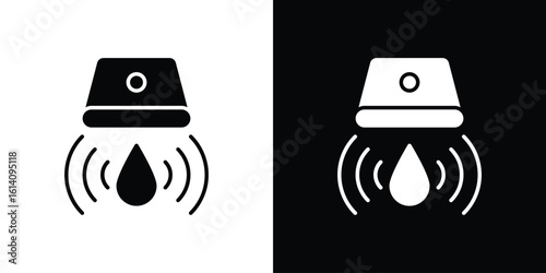 Water sensor icon symbol for Apps and Branding.