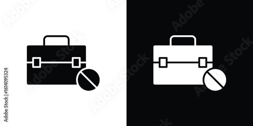 Unemployment icon symbol for Apps and Branding.