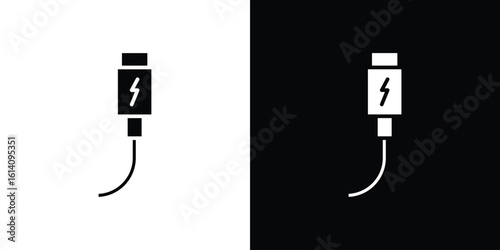USB type c icon symbol for Apps and Branding.