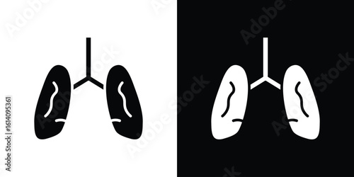 Tuberculosis TB icon symbol for Apps and Branding.